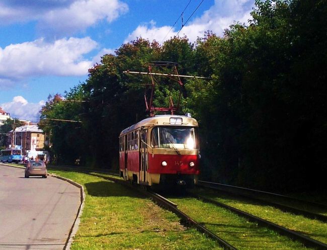 С трамваем по городу