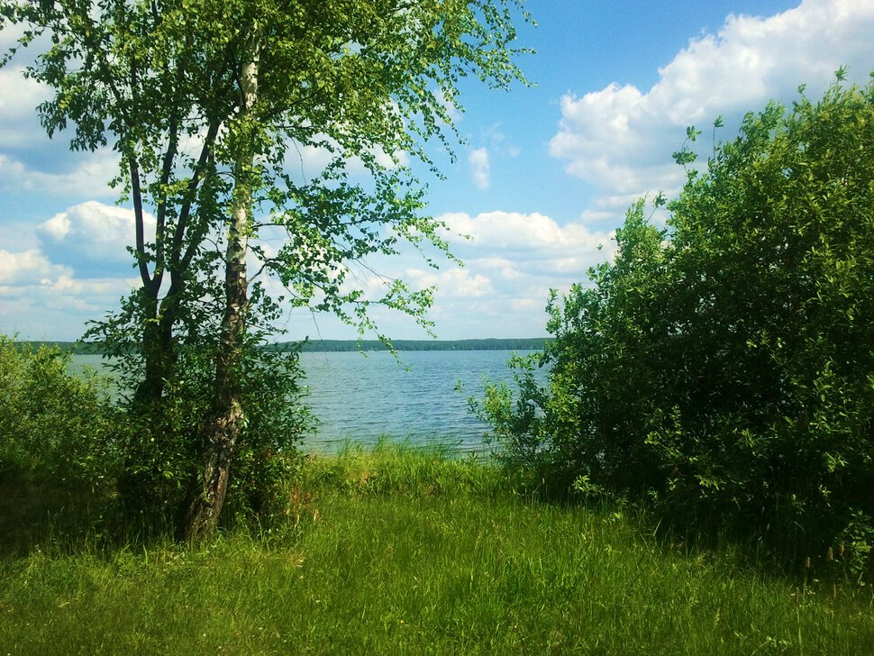 На озере
