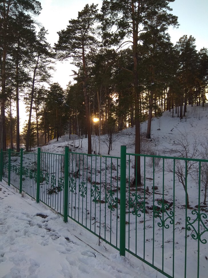 На закате