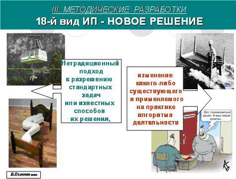 Новое решение -18й вид интеллектуального продукта