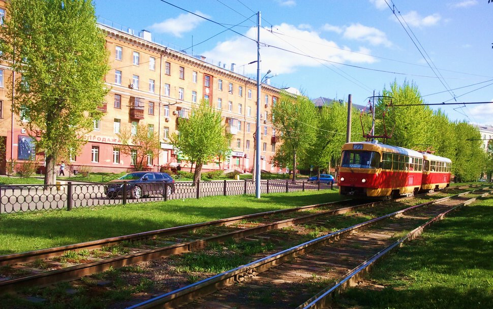 На трамвайчике по городу