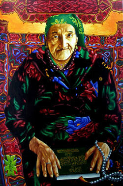 Портрет старушки Магуда 60 - 40 холст масло 2005