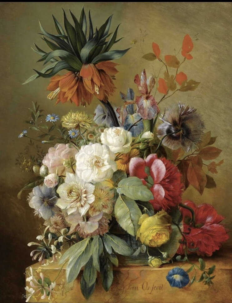 Цветочная живопись. Георг Якоб Иоганн ван Ос