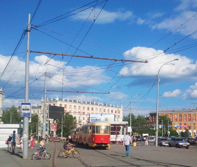 С трамваем по городу