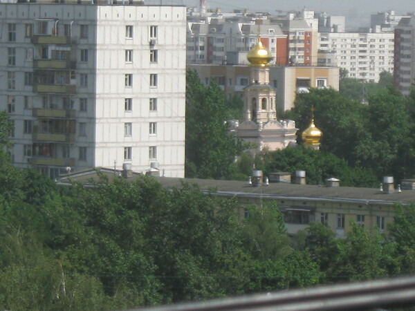 Вид с крыши моего дома на мой храм