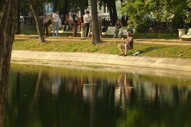 Чистые пруды. Рыбалка