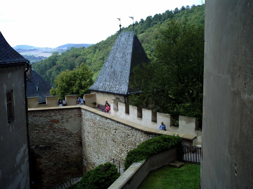 Вид из замка Карлштайн, Чехия