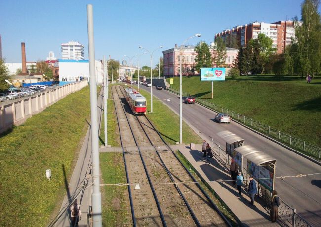 С трамваем по городу