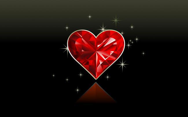 Валентинка красивая сердце