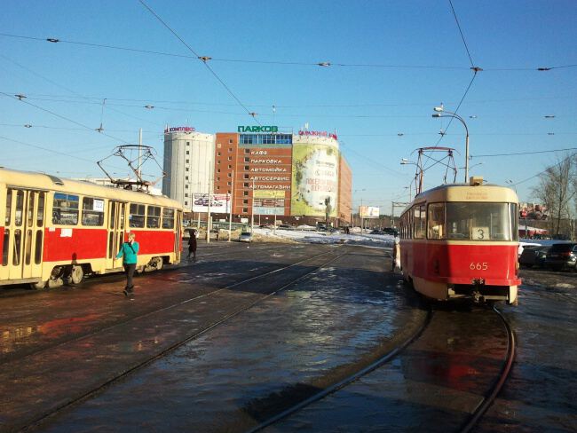 С трамваем по городу