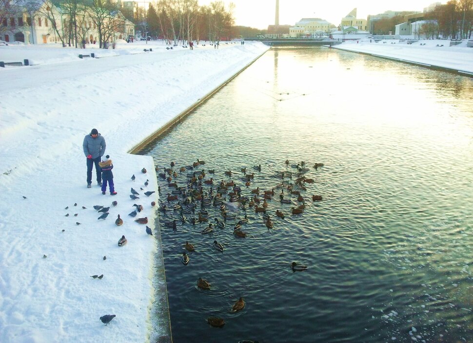 У реки