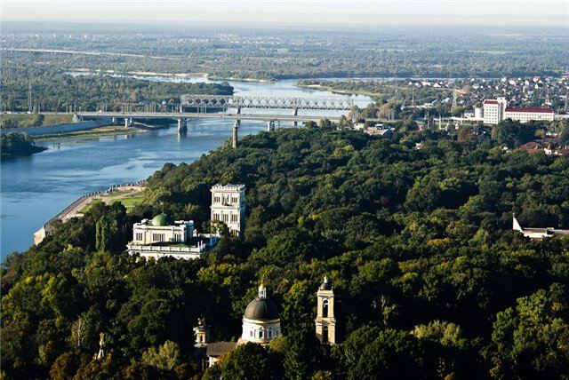 Гомель.Парковая зона вид сверху