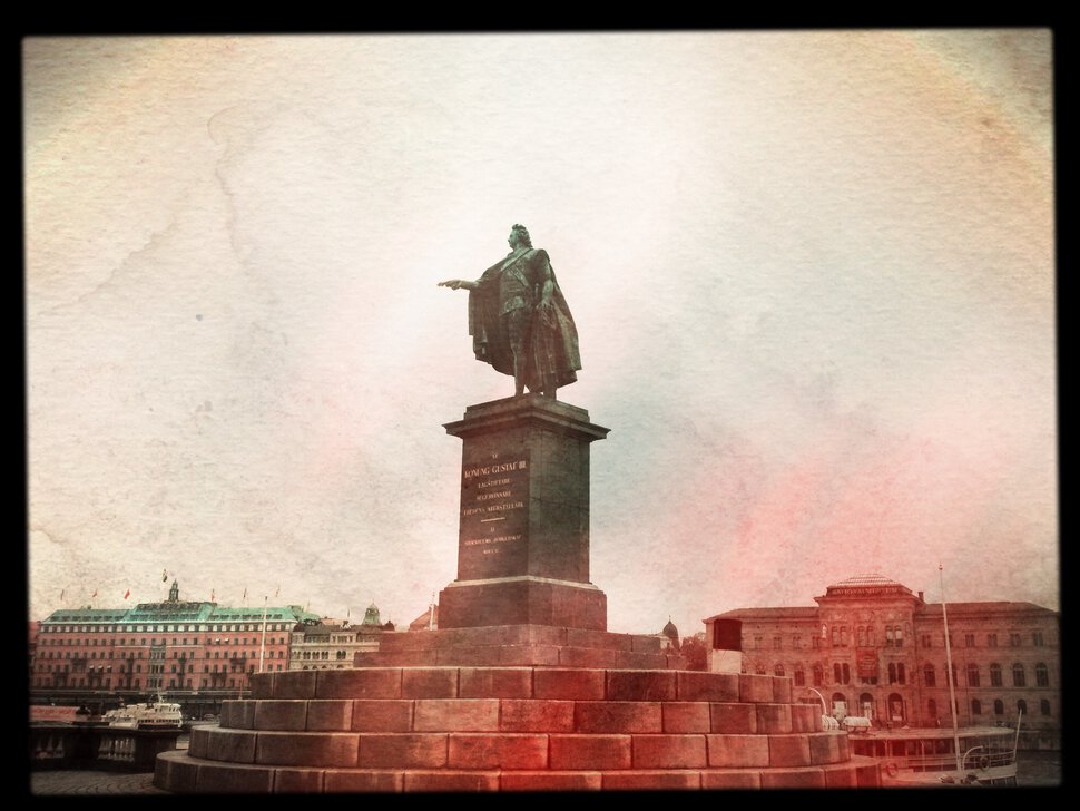 Памятник шведскому королю Густаву III