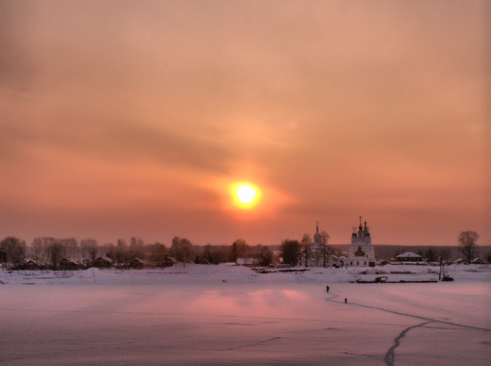 Великий Устюг на закате