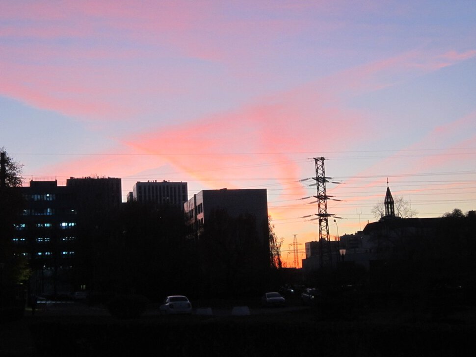 Закат над Москвой