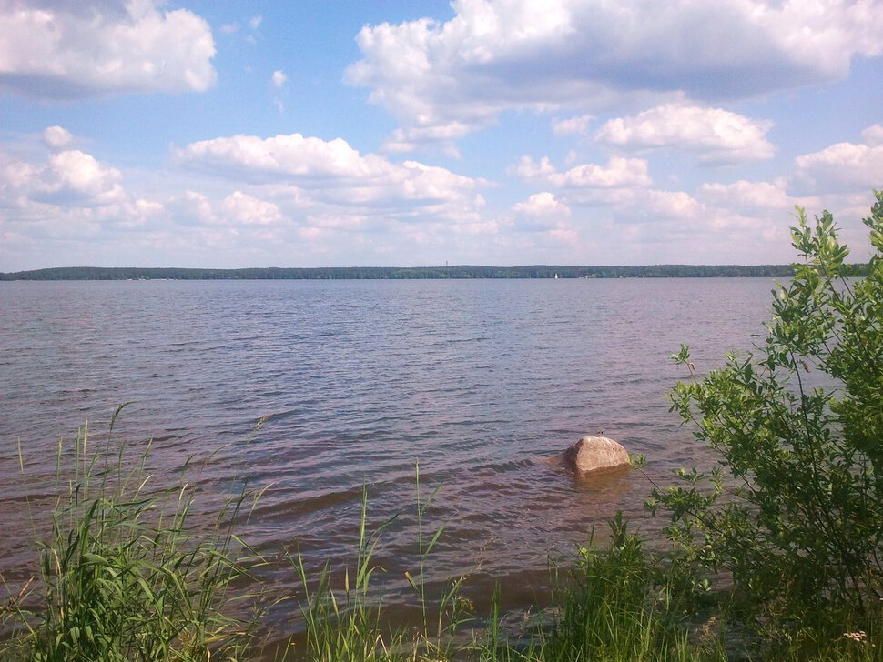По бережку озера