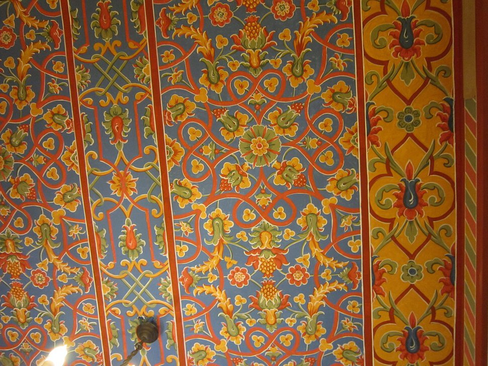Роспись потолка дворца