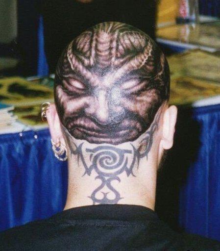 Татуировки на голове
