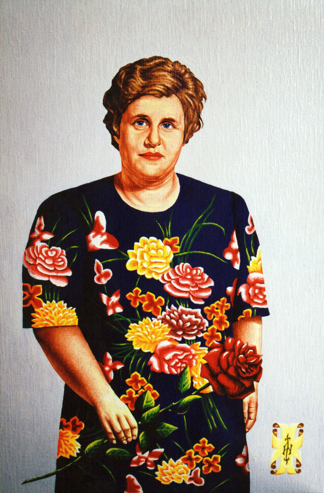 Роза : 82х56 : холст масло : 2003