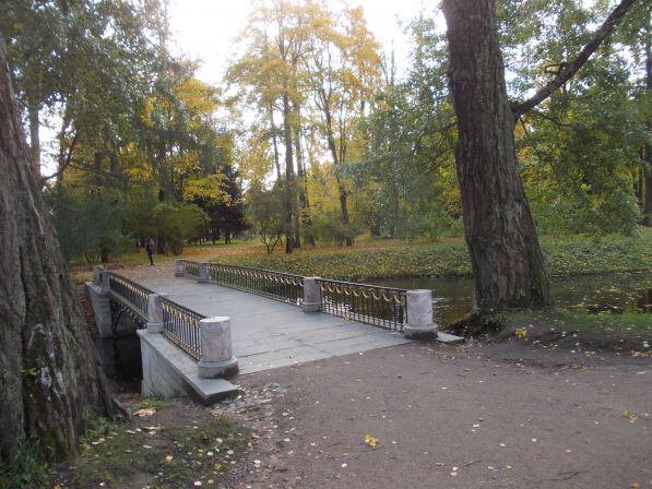 Золотая осень в Пушкине - Мостик