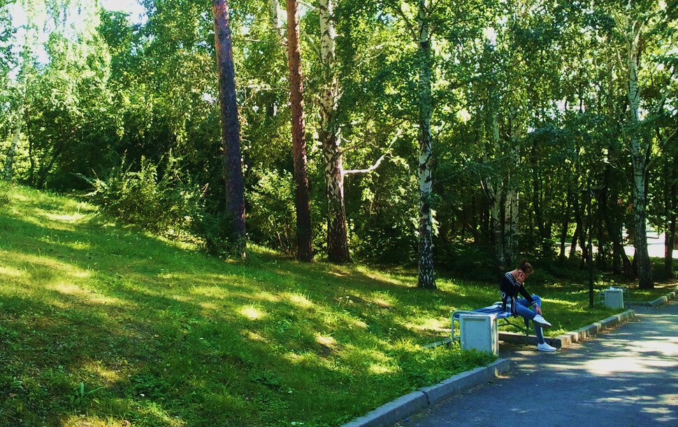 В августе в парке