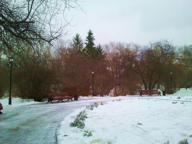 На природе