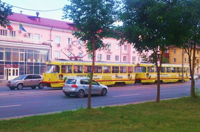 С трамваем по городу