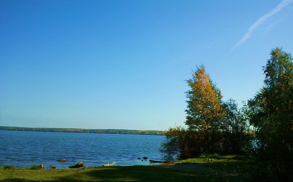 У озера