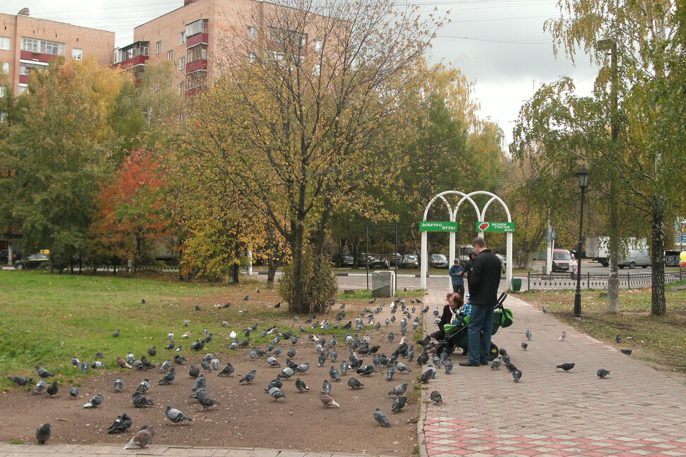 Вход в городской парк он же выход