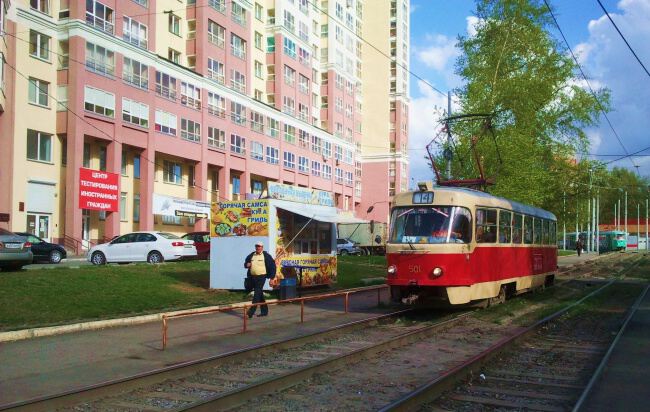 С трамваем по городу