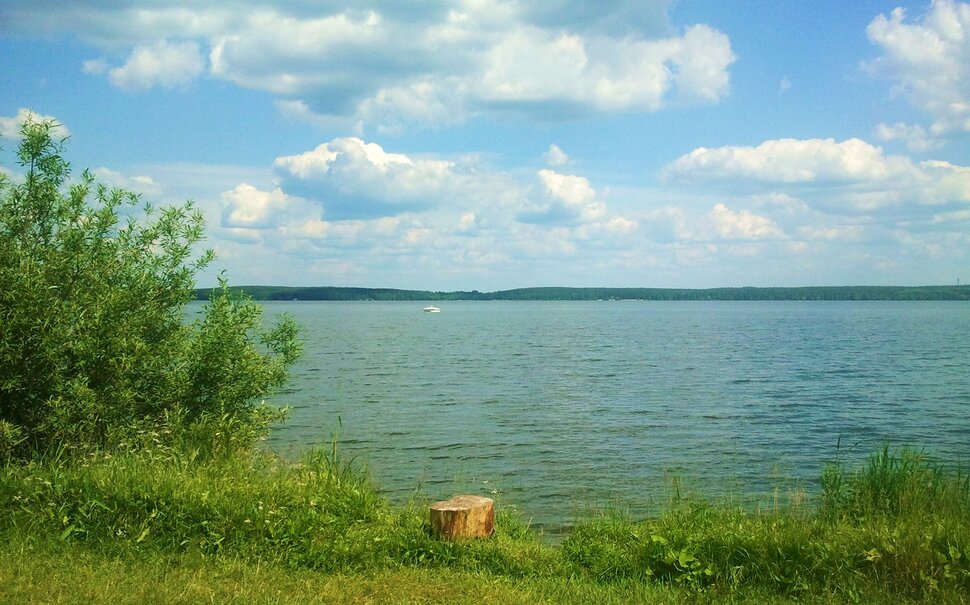 У озера