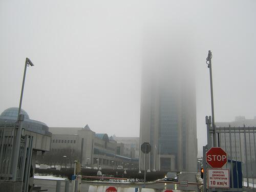 Фонари и туман