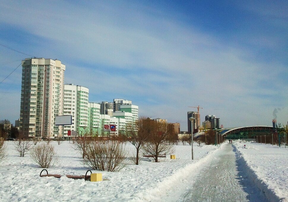 По зимней улочке
