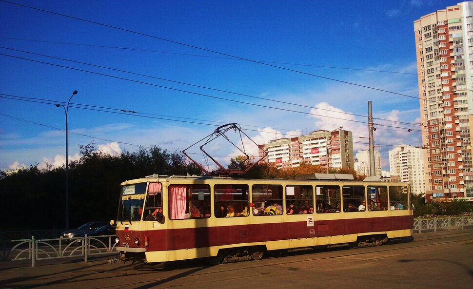 На трамвайчике по городу