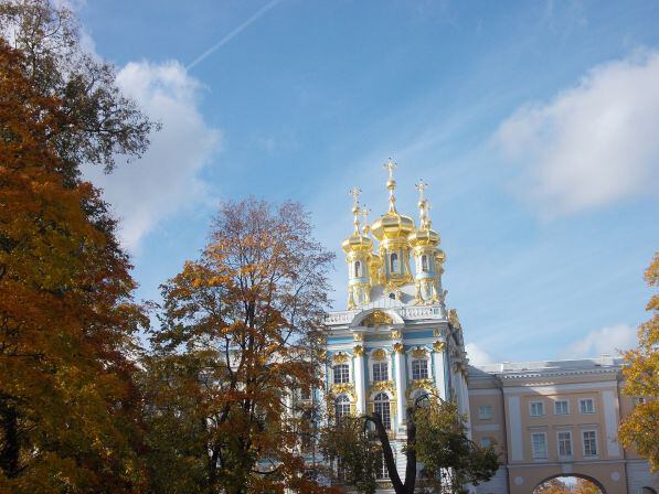 Золотая осень в Пушкине - Екатерининский дворец