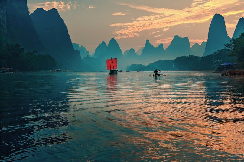 Река Лицзян в Китае