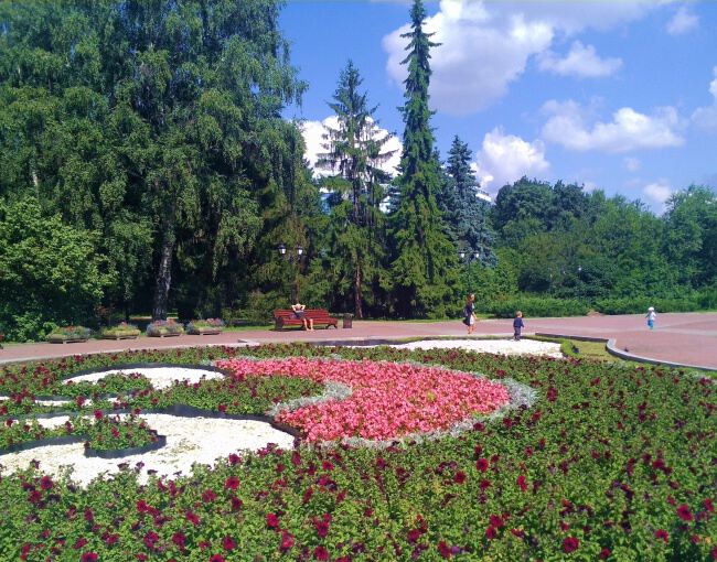 На природе