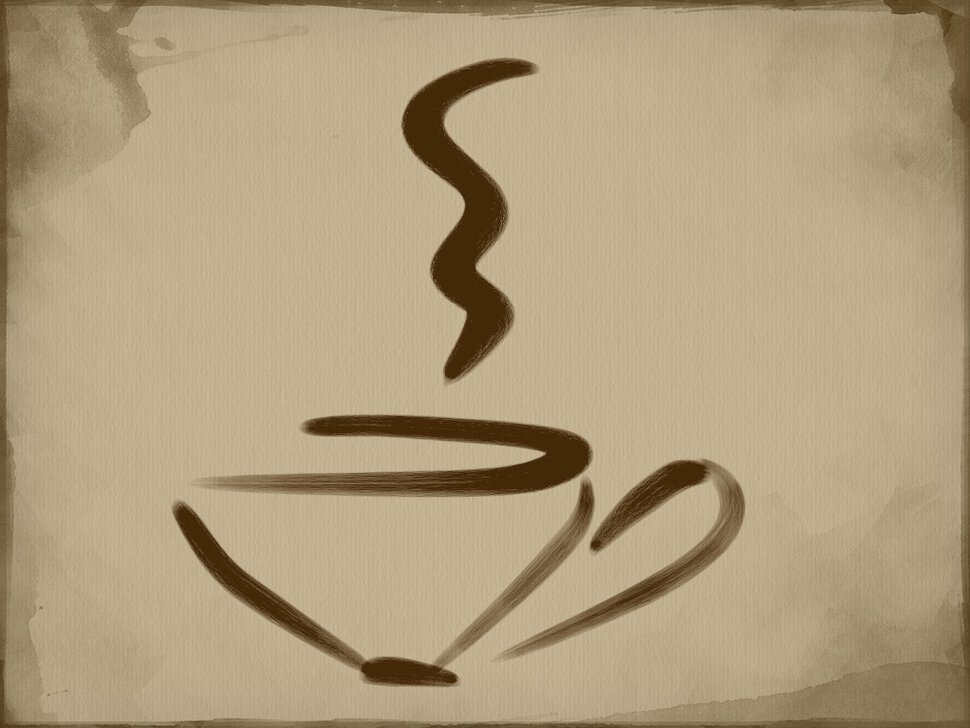 Кофейный рисунок