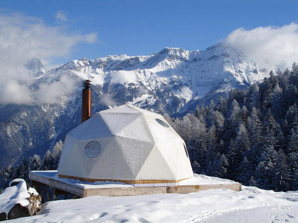 Необычная гостиница в Альпах