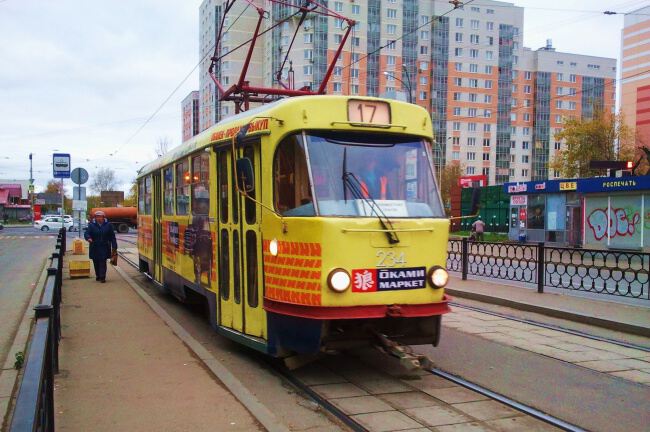 С трамваем по городу