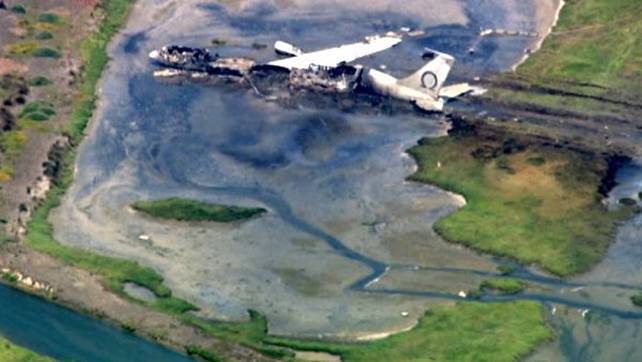 Озеро высокотоксичного алюминия на месте крушения Боинга 707