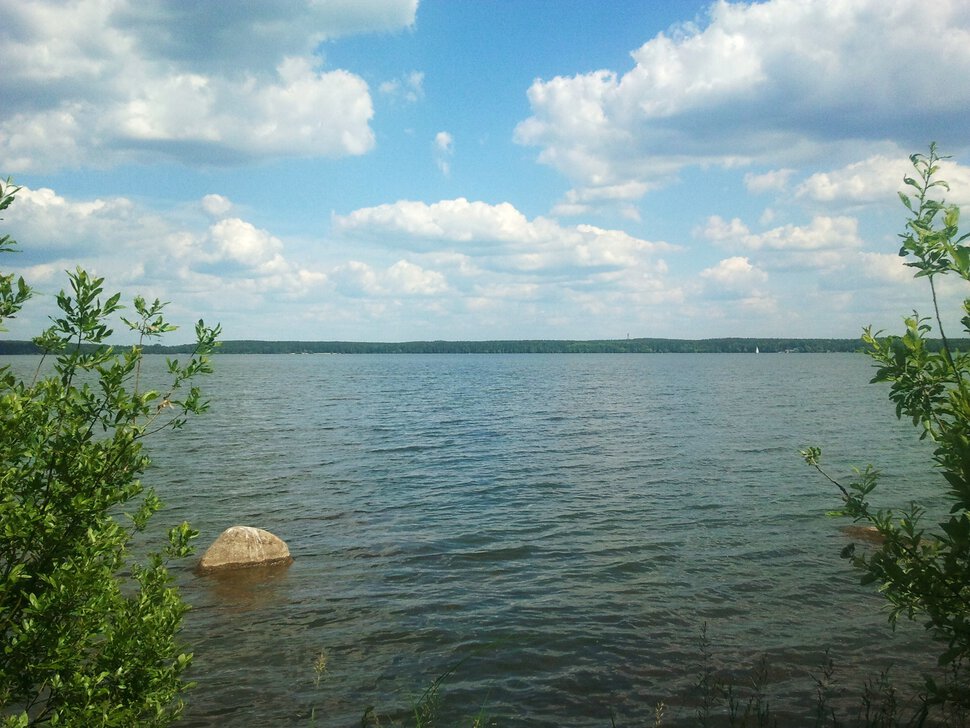 У озера