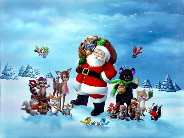 Картинки Санта Клаус красивые