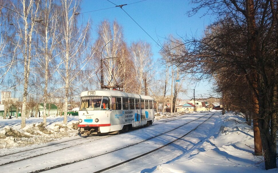 На трамвайчике по городу