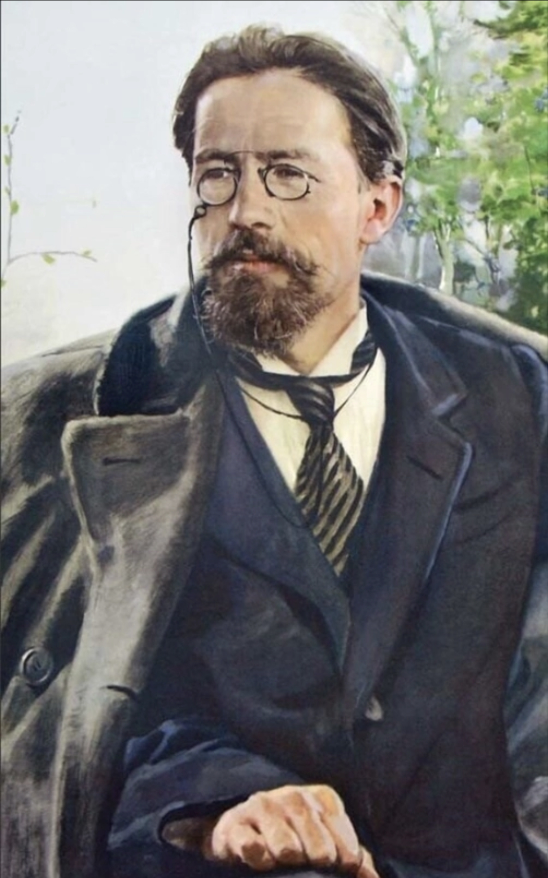 Г чехов писатели. Портрет Чехова Серов. Чехов портрет писателя.