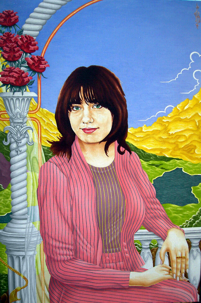 Прекрасная Яна : 90х60 : холст масло : 2006
