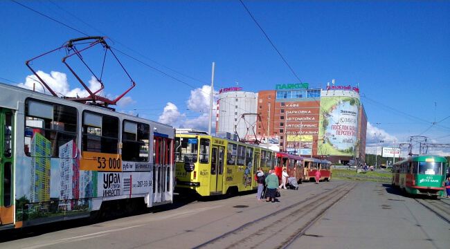 С трамваем по городу