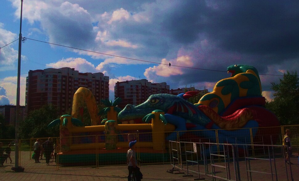 В парке летом