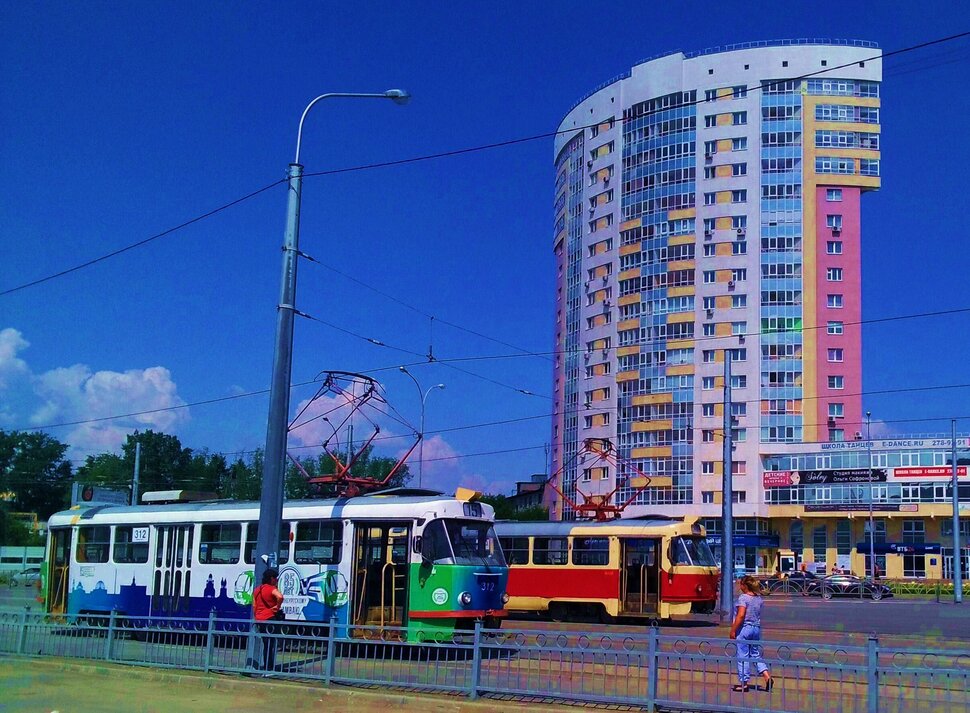 На трамвайчике по городу