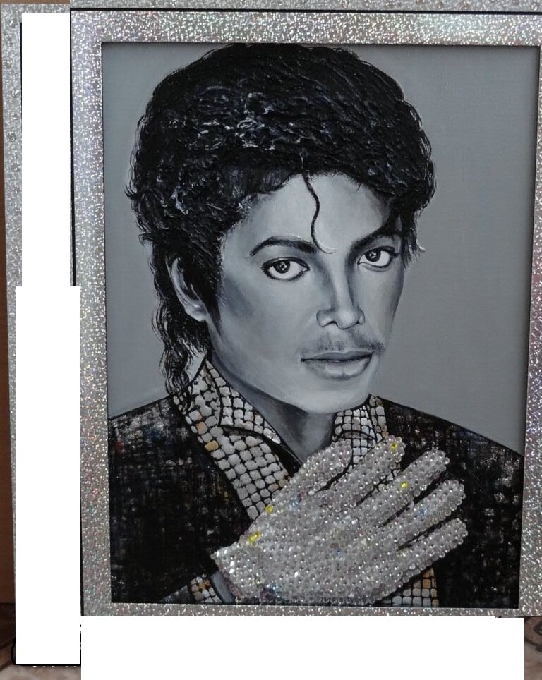 Майкл Джексон с перчаткой из страз